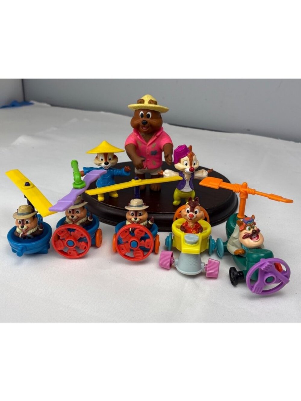 McDonalds Chip N Dale Rescue Rangers Happy Meal Toys Set Action Figures Vtg